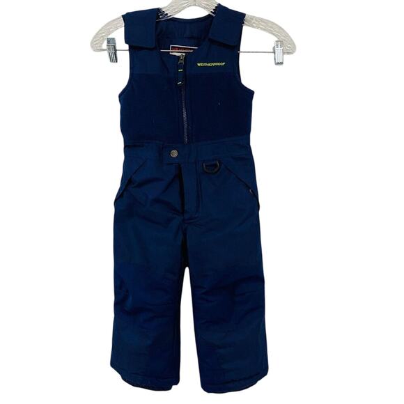 Weatherproof Snowbib Coveralls Blue Toddler 3T - Picture 1 of 8